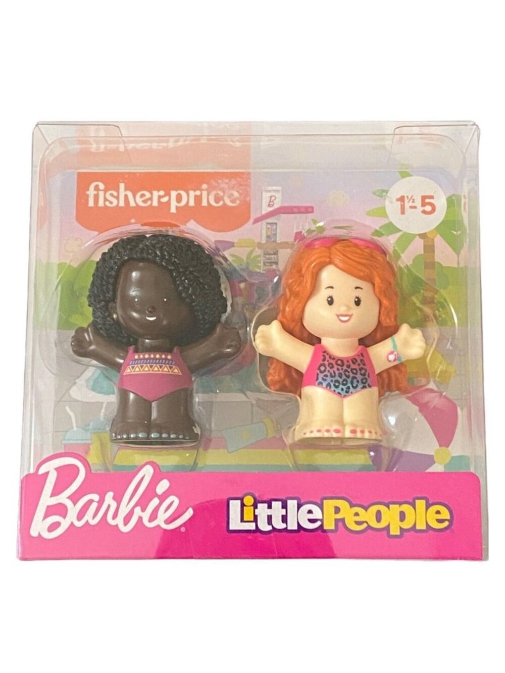 Fisher-Price Barbie Swimmers Little People Figures Set 2-Pack